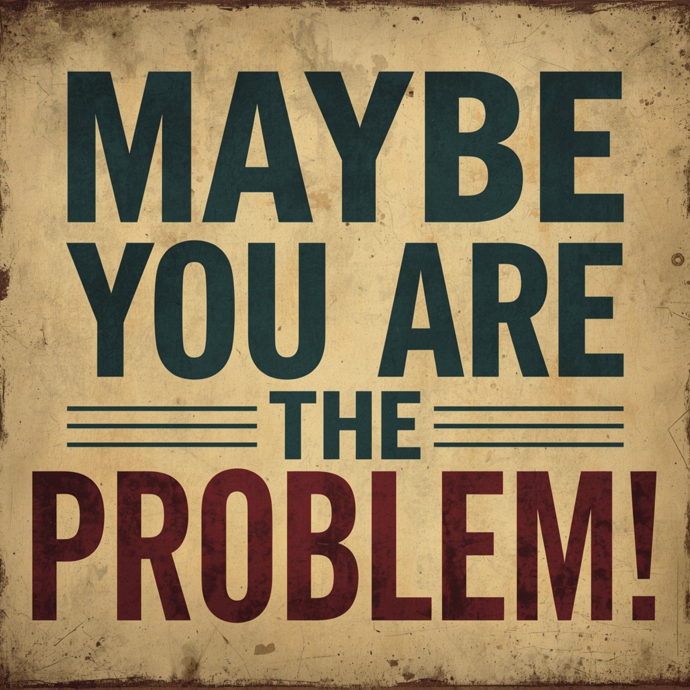 It's Not Your Music, Maybe it is YOU!