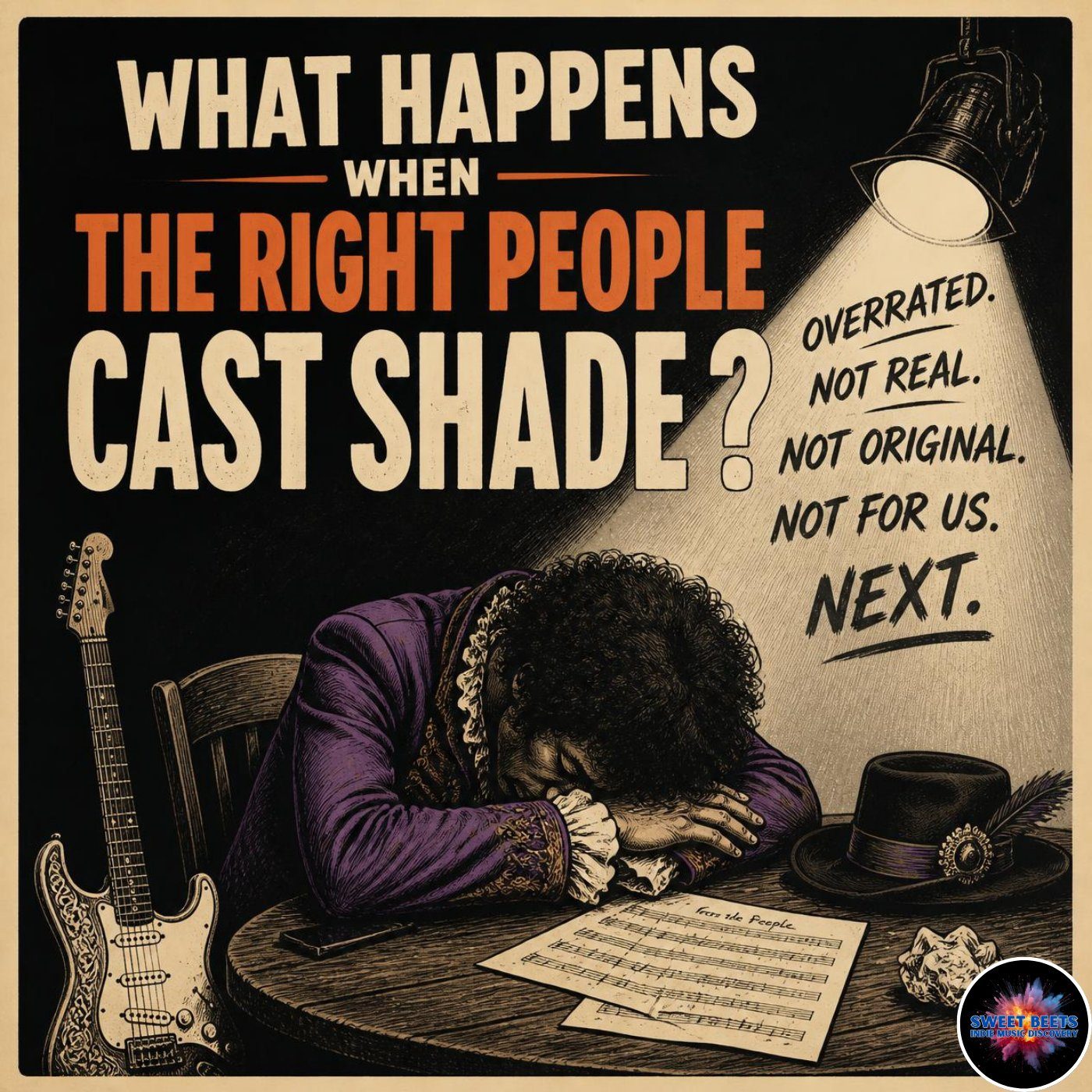 Sweet Beets - IMD Poster about when the RIGHT people cast shade